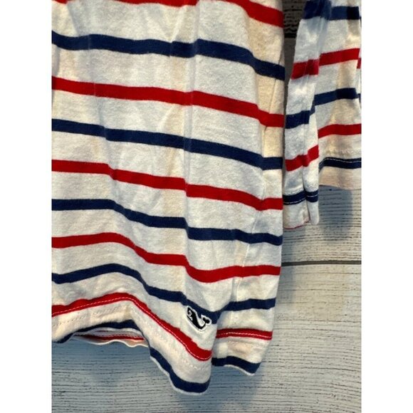 Vineyard Vines Red Blue White Stripe Top Size L - Picture 2 of 3